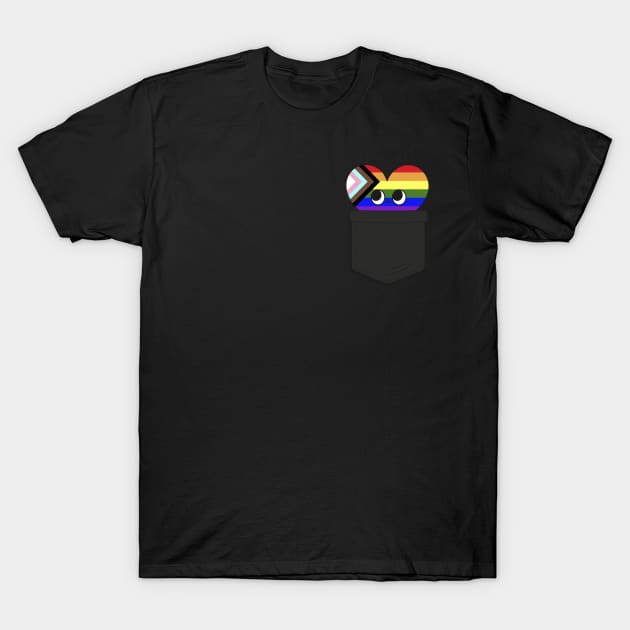 Proud Ally heart - Heart T-Shirt by Obey Yourself Now